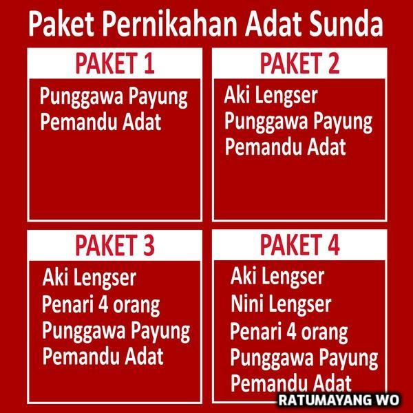 paket pernikahan adat sunda