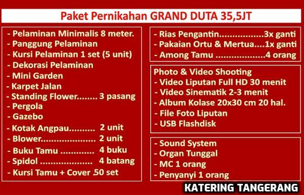 paket pernikahan grand duta sangiang