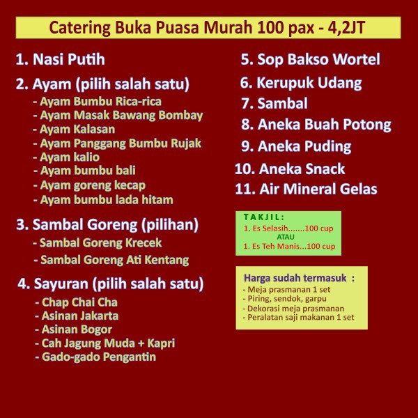 catering buka puasa murah