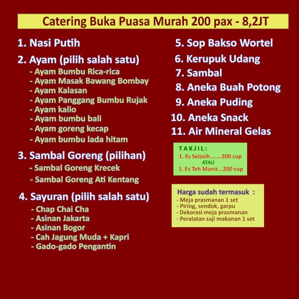 catering buka puasa murah