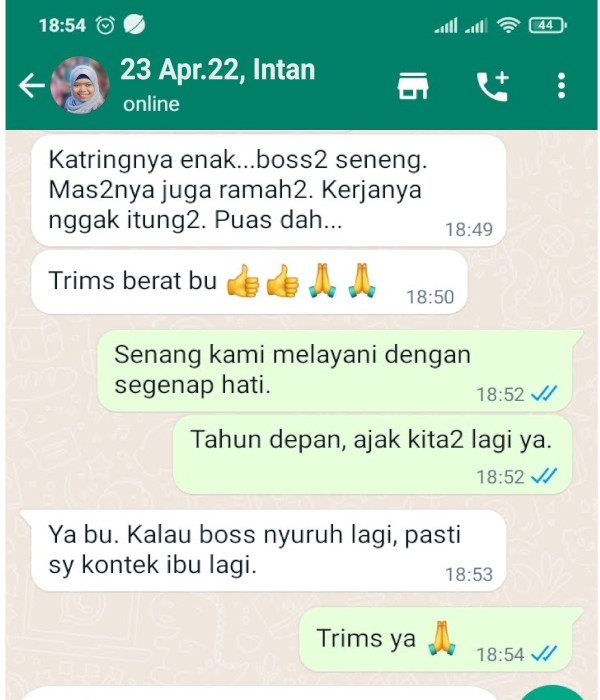 testimoni catering di tangerang