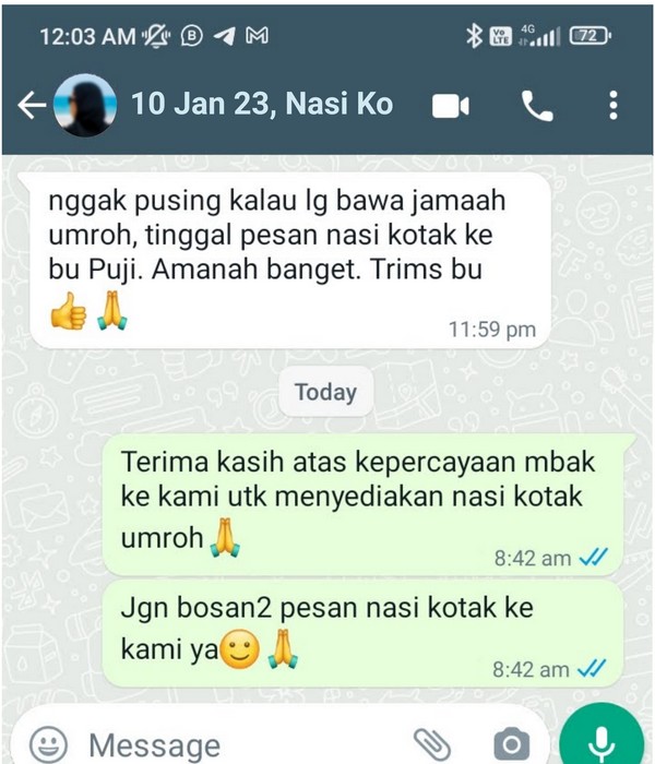 nasi kotak tangerang testimoni