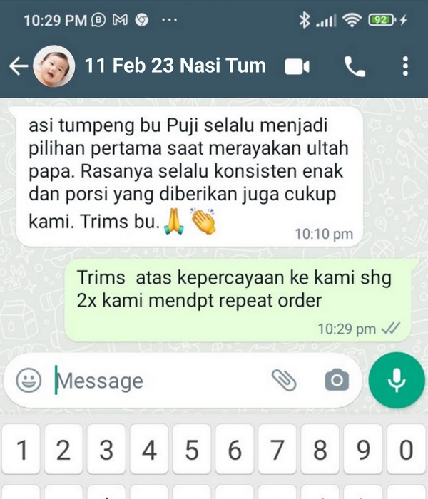 nasi tumpeng di tangerang testimoni